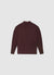 Zopfmuster-Pullover mit Stehkragen und Reißverschluss