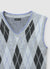 Diamond pattern knitted waistcoat