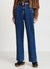 Jeans wide leg con tasche alla francese