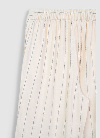 Straight pinstripe trousers