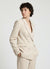 Double-breasted jacket with faux satin lapels