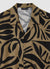Chemise de bowling avec imprimé feuillage