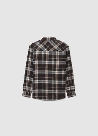 Camicia a quadri con tasche applicate