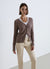 Strickcardigan mit Zopfmuster