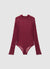 Long-sleeve lace bodysuit