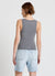 Ribbed tank top with a faded effect