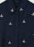 Oversized shirt with appliqués