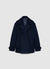 Double-breasted coat with wide lapels