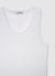 Plain-colour vest with a wide neckline