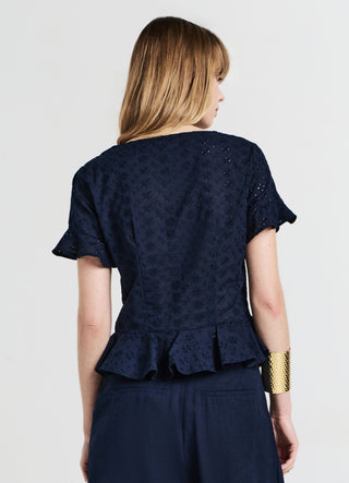 Camicia rouches sangallo