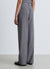 Pinstriped straight trousers