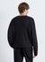 Solid colour waffle fabric crew neck T-shirt
