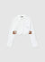 Camicia crop fibbie