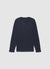 Serafino-T-Shirt aus einfarbigem Waffelstoff