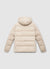 Padded jacket with plain hood
