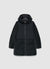 Long padded jacket with hood