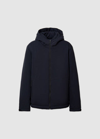 Short technical jacket with hood