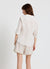 Camicia a righe con collo coreano