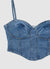 Denim crop top