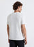 Textured solid colour crew neck T-shirt