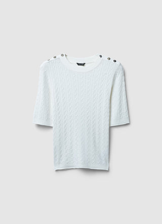 T-shirt maglia trecce