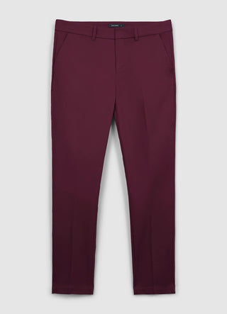 Plain satin trousers