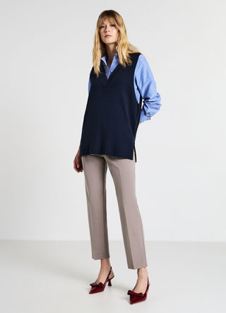 Gilet con scollo a V