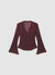 Camicia in pizzo con scollo a V