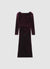 Midi-Kleid mit Drapierung aus Samt