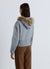 Sweatshirt mit Reißverschluss und Kapuze mit Fellrand