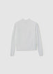 Maglia a coste con collo perkins - XS