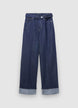 Wide-leg jeans with cuff - 36 EU