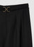 Palazzo trousers with decorative belt