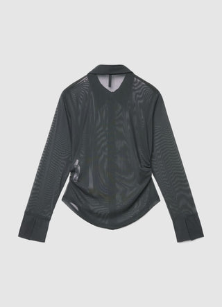 Camicia in tulle con bottoni