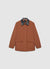 Jacke mit Kunstlederkragen und Pattentaschen