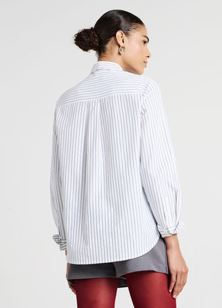 Camicia misto cotone a righe