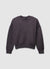 Raw-edge crew neck jumper