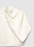 Top con mantella monospalla a righe