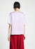 T-shirt simil satin a tinta unita