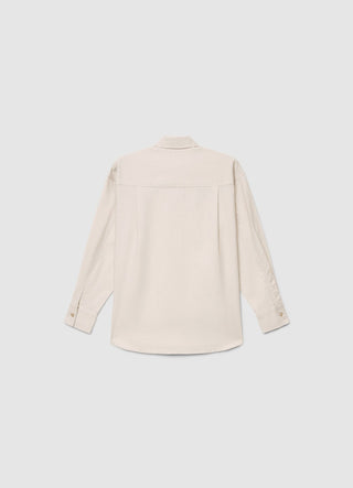 Basic solid colour shirt in linen blend