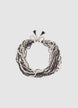 Collana girocollo con fili di perline - TU