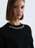 Maglia a maniche corte con strass