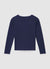Pull à col rond avec finitions contrastées