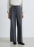 Straight trousers with drawstring and elasticated waistband
