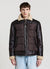 Padded jacket with faux sheepskin details