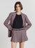 Plaid pleated skort with belt