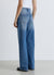 Jeans wide leg con strass