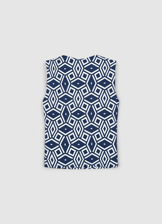 Fancy square neckline top