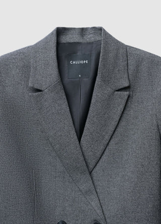 Zweireihige Jacke mit Salz-und-Pfeffer-Muster