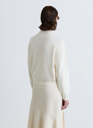 Solid colour Perkins collar jumper